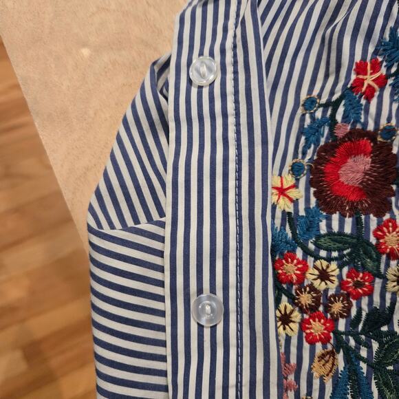 Lucy & Laurel button up floral embroidered sz M Johnny Was inspired - Picture 7 of 7